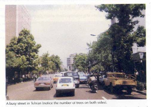 busy street in Tehran
